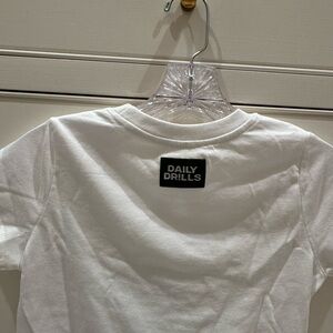 Daily Drills Kids White T-Shirt